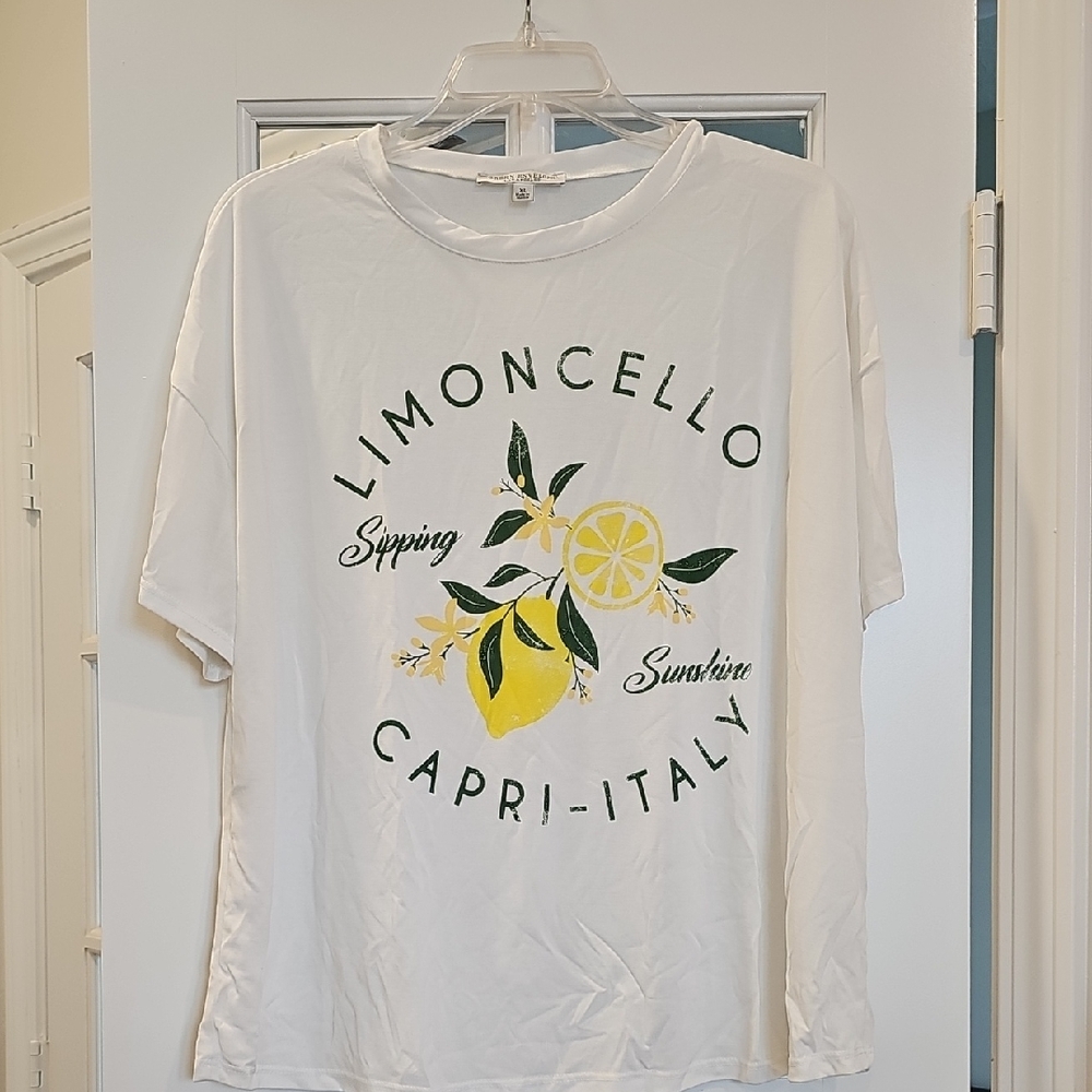 White Limoncello Capri-Italy Graphic Tee